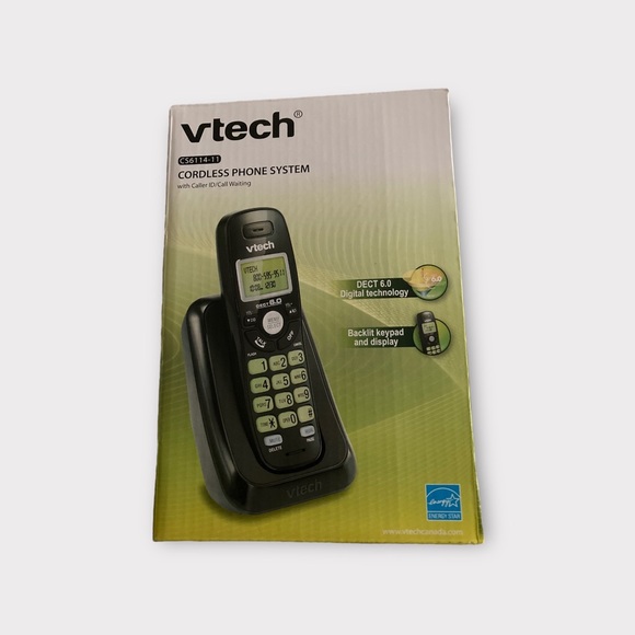 HP🌟Vtech Cordless Single Handset Phone Dect 6.0, Caller ID, Call Waiting - Picture 3 of 5